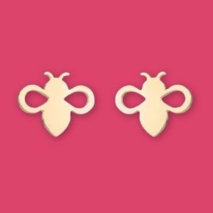 Bee Gold Earrings